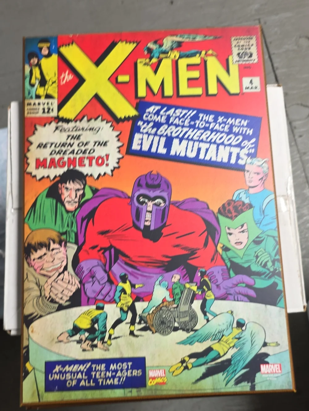 Marvel X-Men Comic Cover - Red, Purple, Green, Yellow